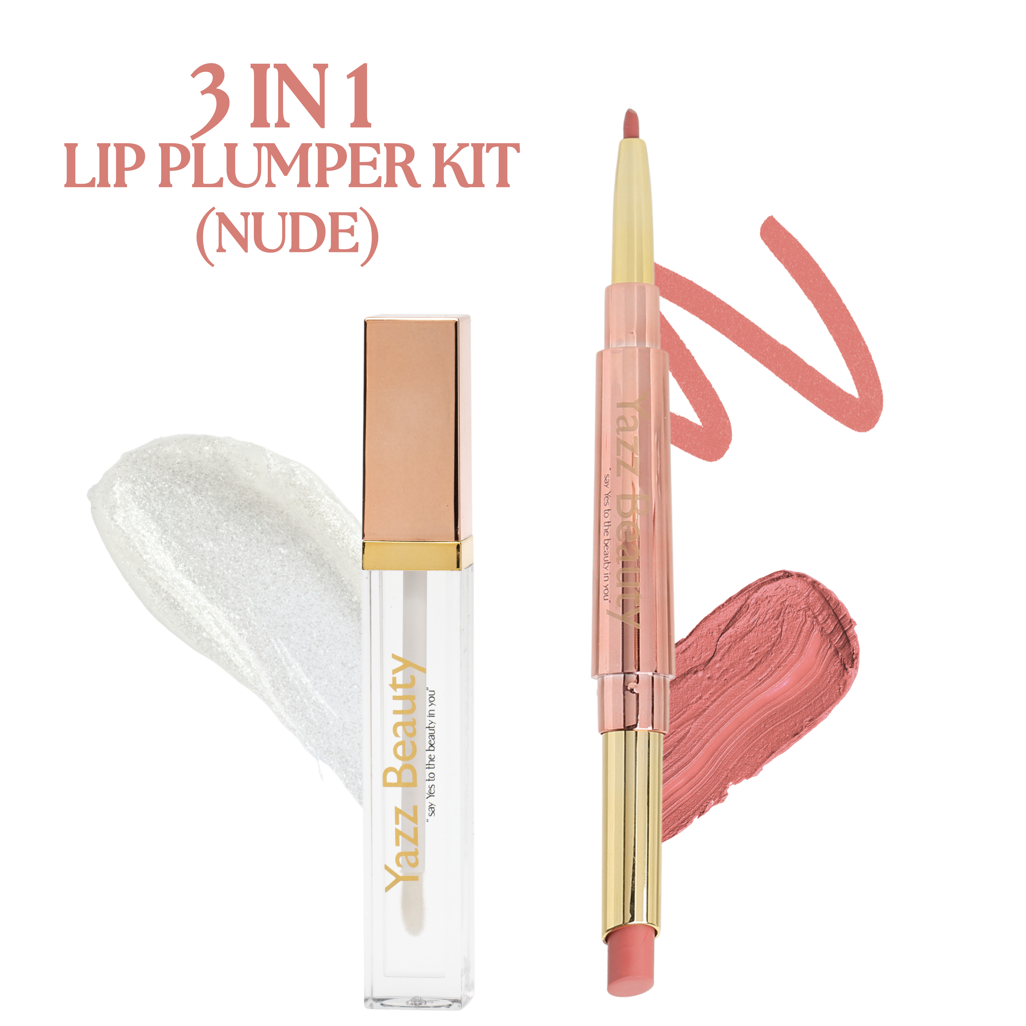 3 in 1 Lip Plumper Kit Nude
