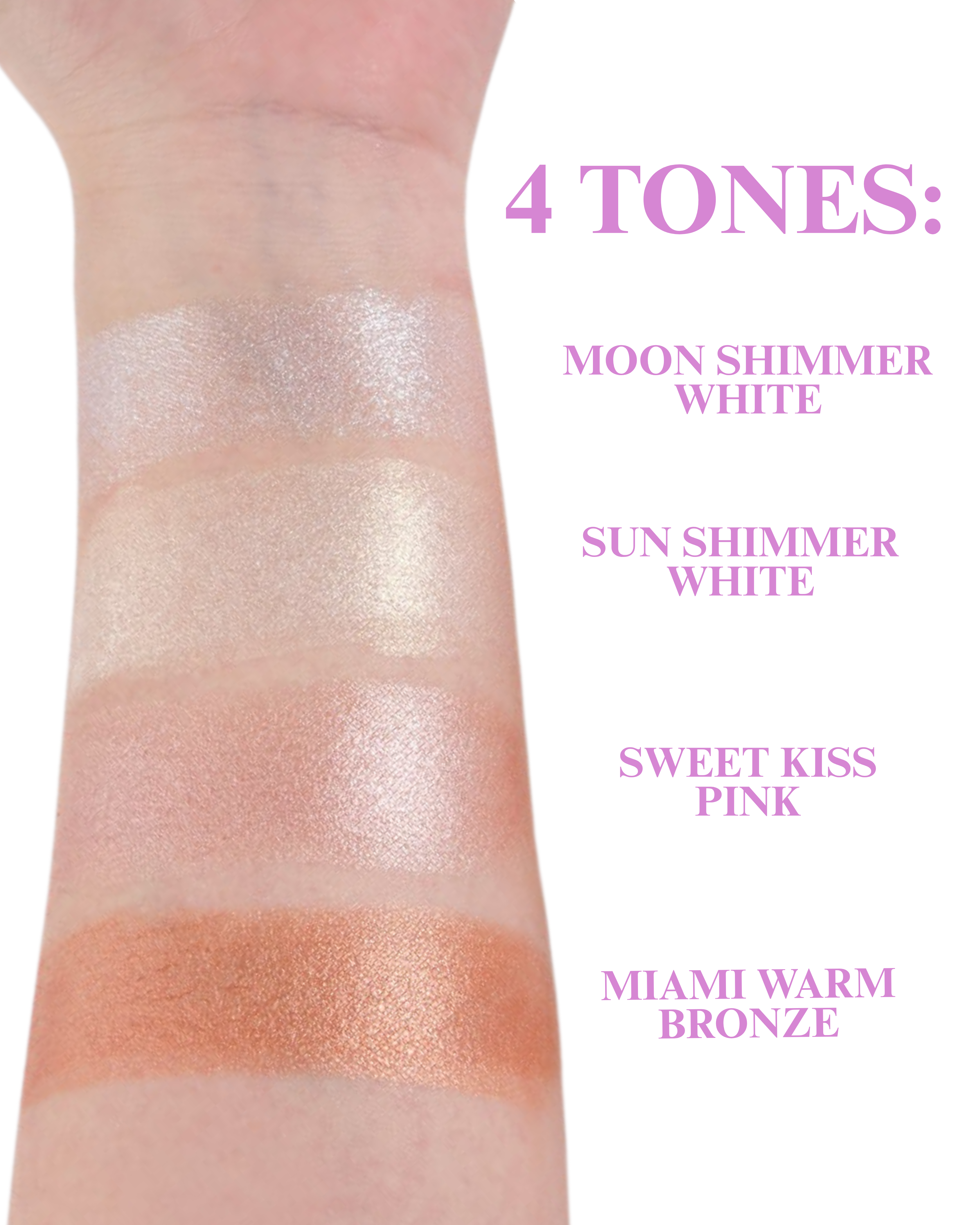 Moon Shimmer White: Highlighter stick with a fresh lunar glow and a natural finish