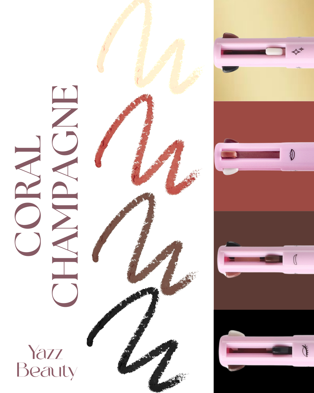 Makeup 4 in 1 Pen Coral Champagne