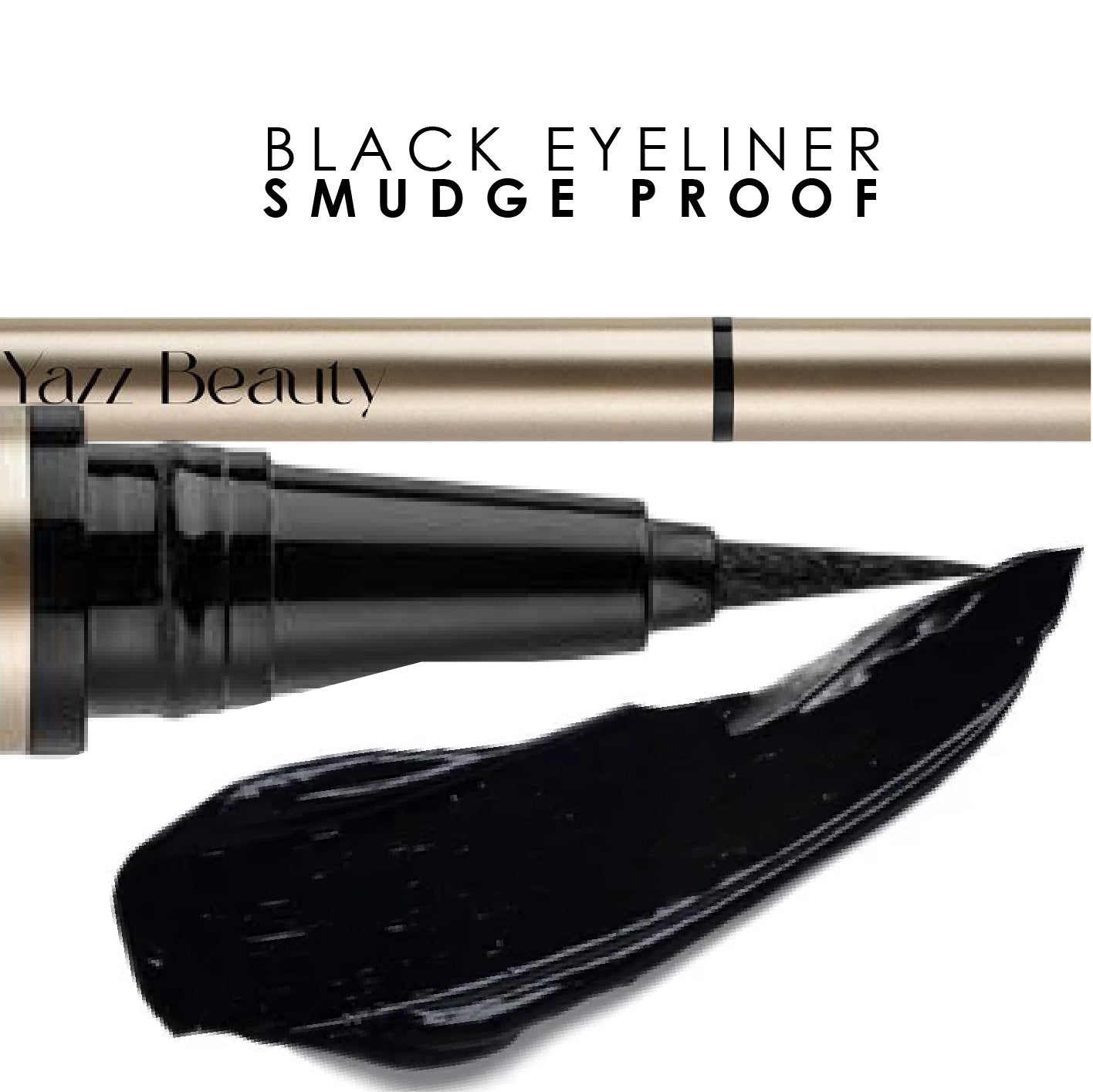 Black Eyeliner Long-lasting • Smudge-proof • Vegan • Cruelty-Free